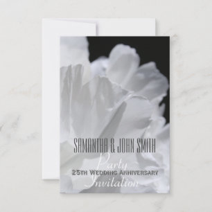 Peony 25e Mariage Anniversaire de fête Invitation