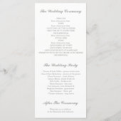 Peony Aquarelle Florale Programmes de mariage mode (Dos)