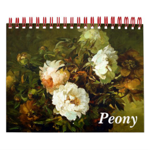 Peony Art Calendar (5,5 x 7 inch) Kalender
