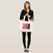 PEONY - BEACH BAG GROTE TOTE BAG (Voorkant (model))