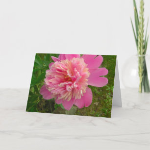 Peony Birthday Card Kaart