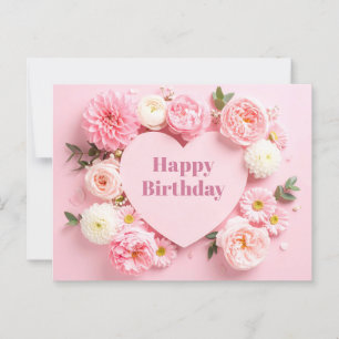 Peony Birthday Kaart