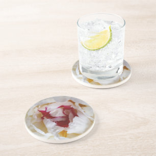 Peony-bladen Zandsteen Onderzetter