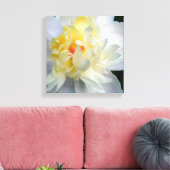 Peony blanc sur toile (Insitu(Salon))