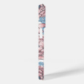 Peony-bloemen en -vogels Case-Mate iPhone case (Achterkant / Rechts)