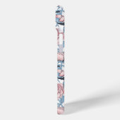 Peony bloemen en vogels Hoesje-Mate iPhone case (Achterkant / Links)