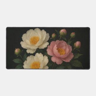 Peony Bloom Desk Mat