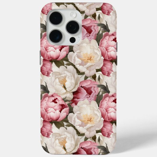 Peony Blossoms Floral Designer iPhone / iPad hoesj Case-Mate iPhone Case (Achterkant)