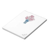 Peony Blue en White Ginger Jar Notitieblok (Gedraaid)