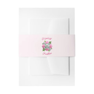 Peony Bouquet Wedding Uitnodigingen Wikkel