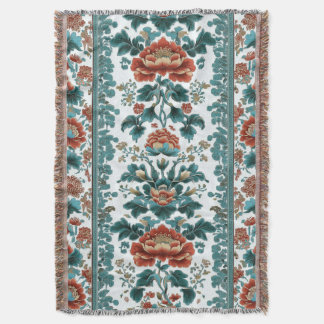 Peony Brocade Deken