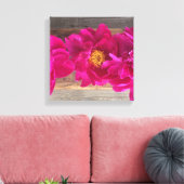 Peony canvas afdruk (Insitu (Woonkamer))