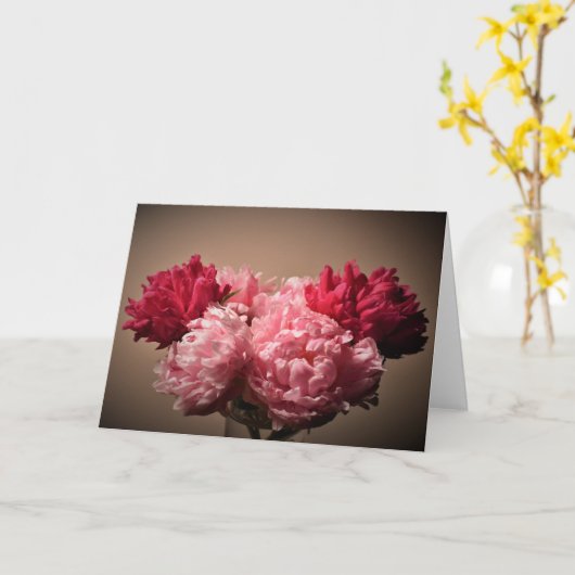 Peony, carte (Fleur jaune)