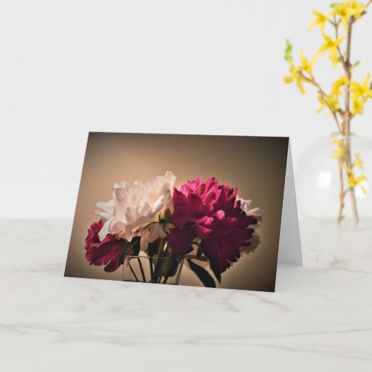 Peony, carte (Fleur jaune)