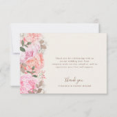 Peony Carte de remerciements (Dos)