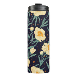 Peony Claire de Lune planten naadloos. hand Thermosbeker