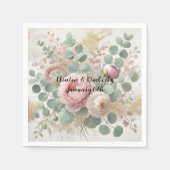 Peony Drama Licht Papier & Party Servetten (Voorkant)