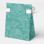 Peony Elegance Wedding Bedankdoosjes (Achterkant)