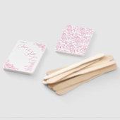 Peony Elegance Wedding Programma Handwaaier (Niet-gemonteerd)