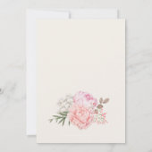 Peony Elegant Mariage Invitation (Dos)
