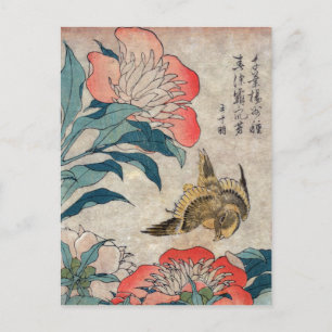 Peony en Canary Wharf, Hokusai Briefkaart
