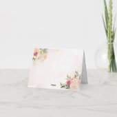 Peony en Gold Bloom Maid of Honor Card Kaart (Achterkant)