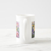 Peony en het bijenporselein porselein kop (Achterkant)