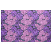 Peony en hydrangea in roze en violet stof (Yard (91,4 cm))