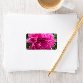 Peony Étiquettes de adresse (En situation)