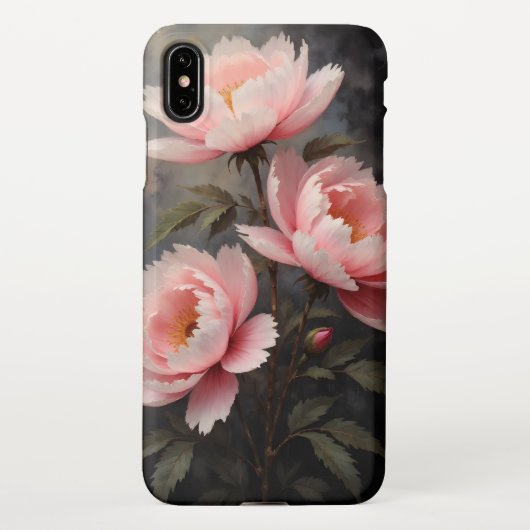 Peony Floral Artwork iPhone Hoesje (Achterkant)
