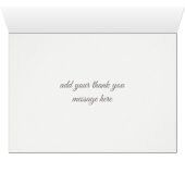 Peony Floral Mauve bedankje (Binnen Horizontaal (Onder))