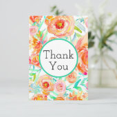 Peony Floral Merci Cartes (Debout devant)