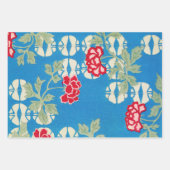 Peony Floral Print  Japans Retropatroon Inpakpapier Vel (Voorkant)