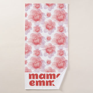 Peony Floral Serviette de bain personnalisée Fête