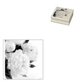 Peony floral stamp 	rubberstempel (Gestempeld)