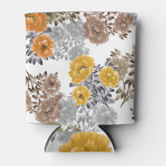 Peony Floral Waterverf witte achtergrond Blikjeskoeler