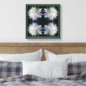 Peony Flower Lijst Creëer Uw eigen foto Canvas Afdruk (Insitu (Slaapkamer))