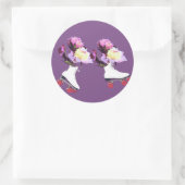 Peony Flower Roller Schaatsen Sticker (Tas)