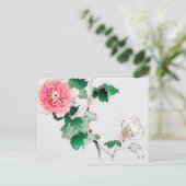Peony Flower, Watanabe Seitei Briefkaart (Staand voorkant)