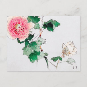 Peony Flower, Watanabe Seitei Briefkaart