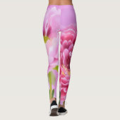 Peony Flowers Floral Art Roze Leggings (Achterkant)