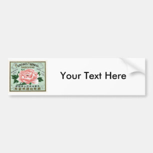 Peony Flowers  Japans Zijderlabel Bumpersticker