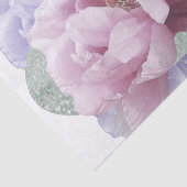 Peony Flowers Multicolor Tissue Paper Tissuepapier (Detail)