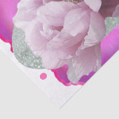 Peony Flowers Pink Tissue Paper Tissuepapier (Detail)