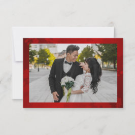 Peony foto Chinese bruiloft Bedankkaart