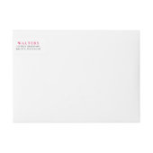 Peony Garden Floral | Vrijgezellenfeest Adresetike (Voorkant)