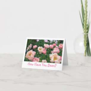 PEONY GARDEN, "HOE GAAT HET MET JE?" (FOTO) KAART