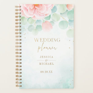Peony Green Eucalyptus Monogram Mariage
