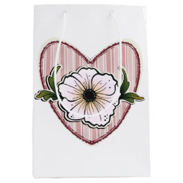 Peony Heart Medium Cadeauzakje