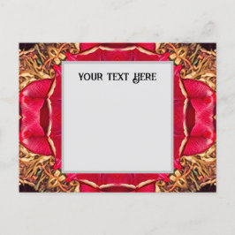 Peony Hearts Postcard Uitnodiging Briefkaart